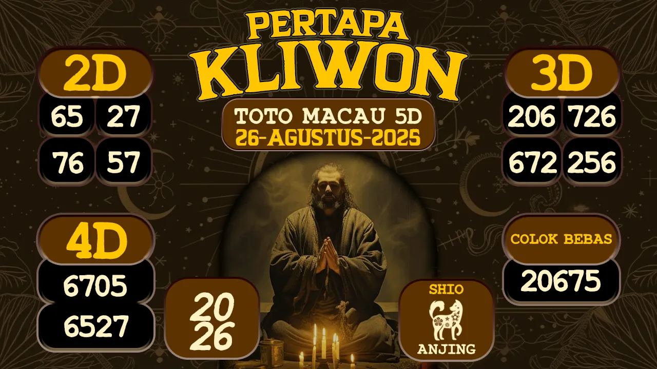syair Pertapa Kliwon Toto Macau 5D 26 08 2025
