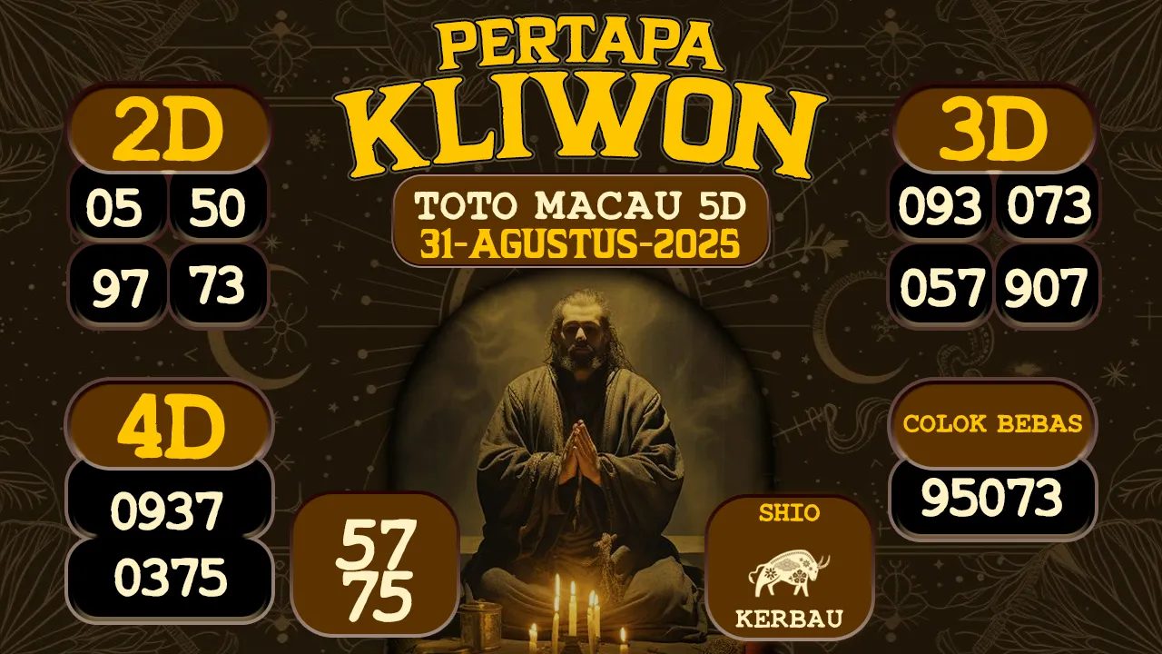 syair Pertapa Kliwon Toto Macau 5D 31 08 2025