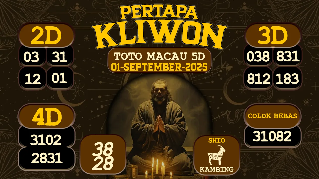 syair Pertapa Kliwon Toto Macau 5D 01 09 2025
