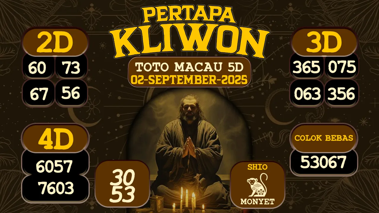 syair Pertapa Kliwon Toto Macau 5D 02 09 2025