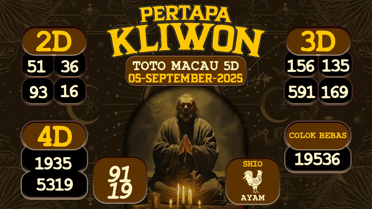 syair Pertapa Kliwon Toto Macau 5D 05 09 2025