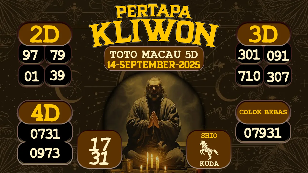 syair Pertapa Kliwon Toto Macau 5D 14 09 2025