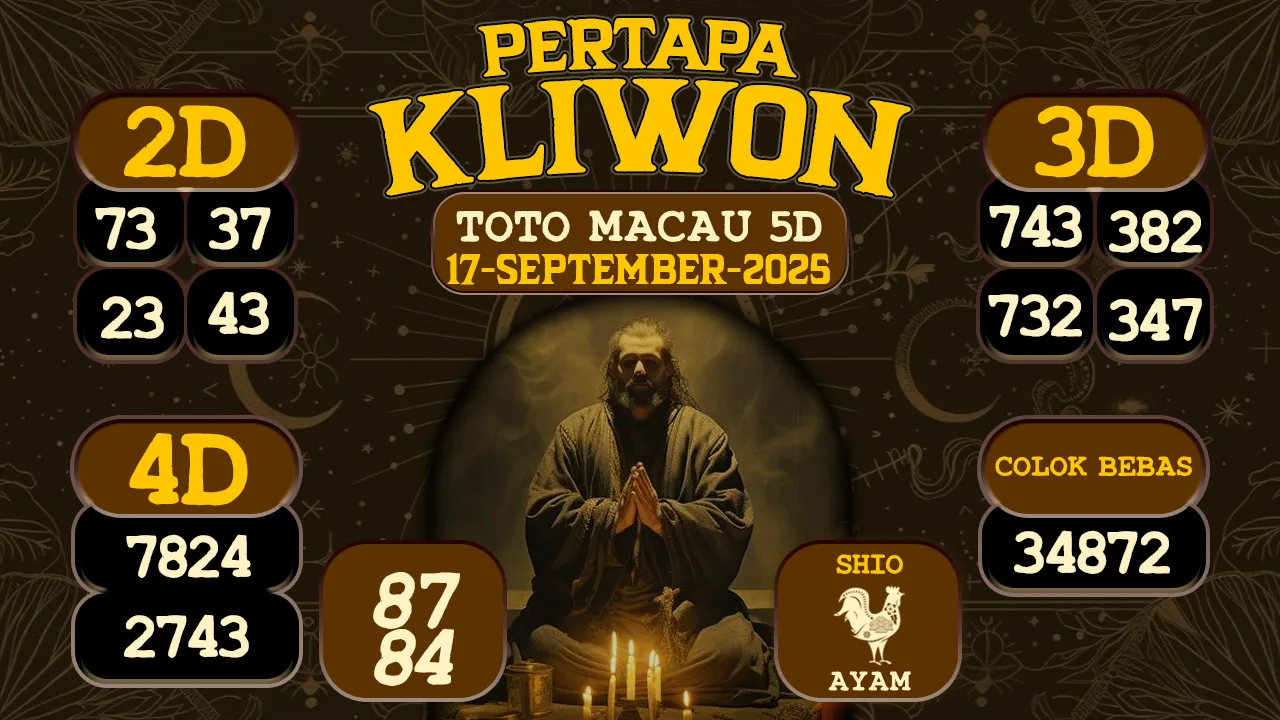 syair Pertapa Kliwon Toto Macau 5D 17 09 2025