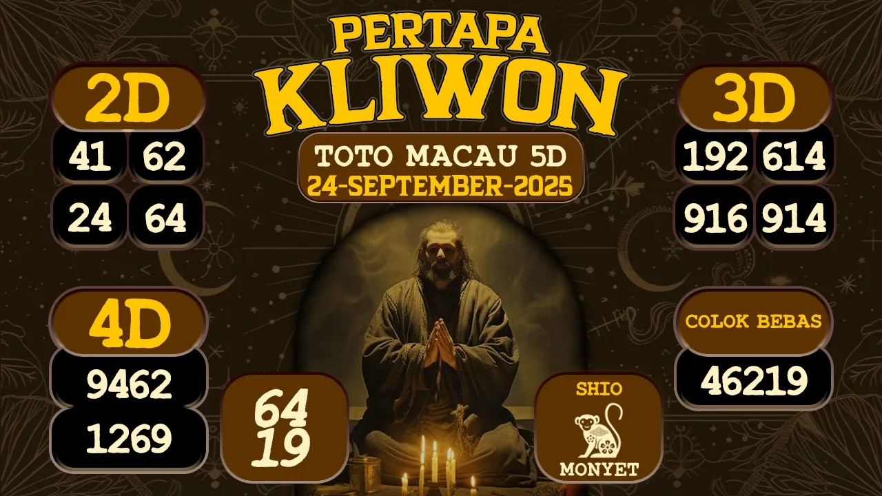 syair Pertapa Kliwon Toto Macau 5D 24 09 2025