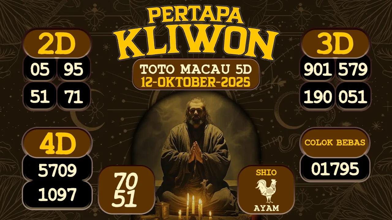 syair Pertapa Kliwon Toto Macau 5D 12 10 2025