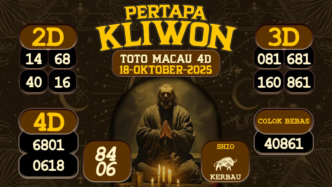 syair Pertapa Kliwon Toto Macau 5D 18 10 2025