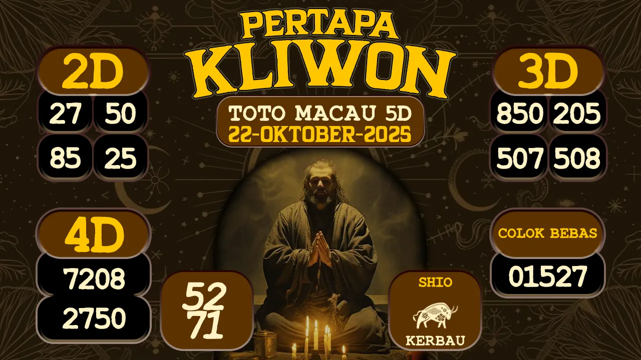 syair Pertapa Kliwon Toto Macau 5D 22 10 2025