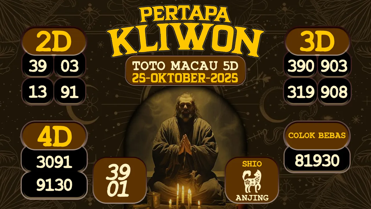 syair Pertapa Kliwon Toto Macau 5D 25 10 2025
