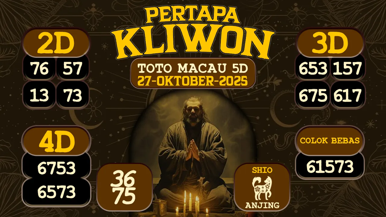 syair Pertapa Kliwon Toto Macau 5D 27 10 2025