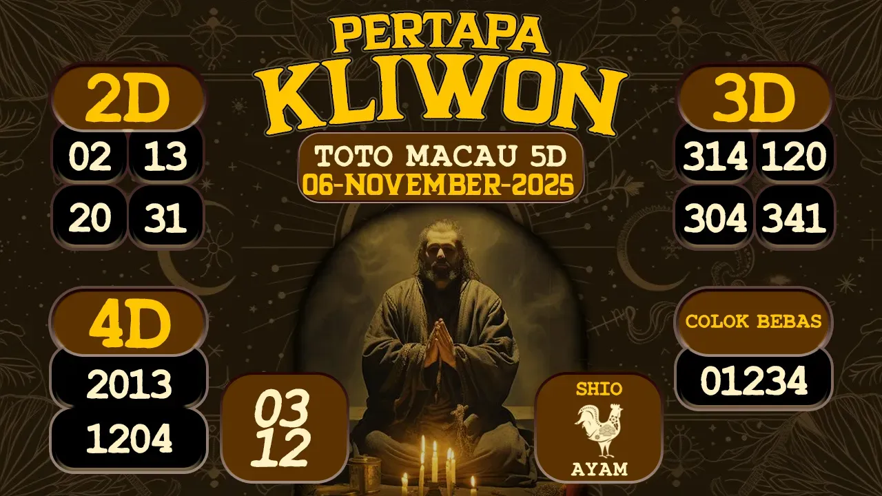 syair Pertapa Kliwon Toto Macau 5D 06 11 2025