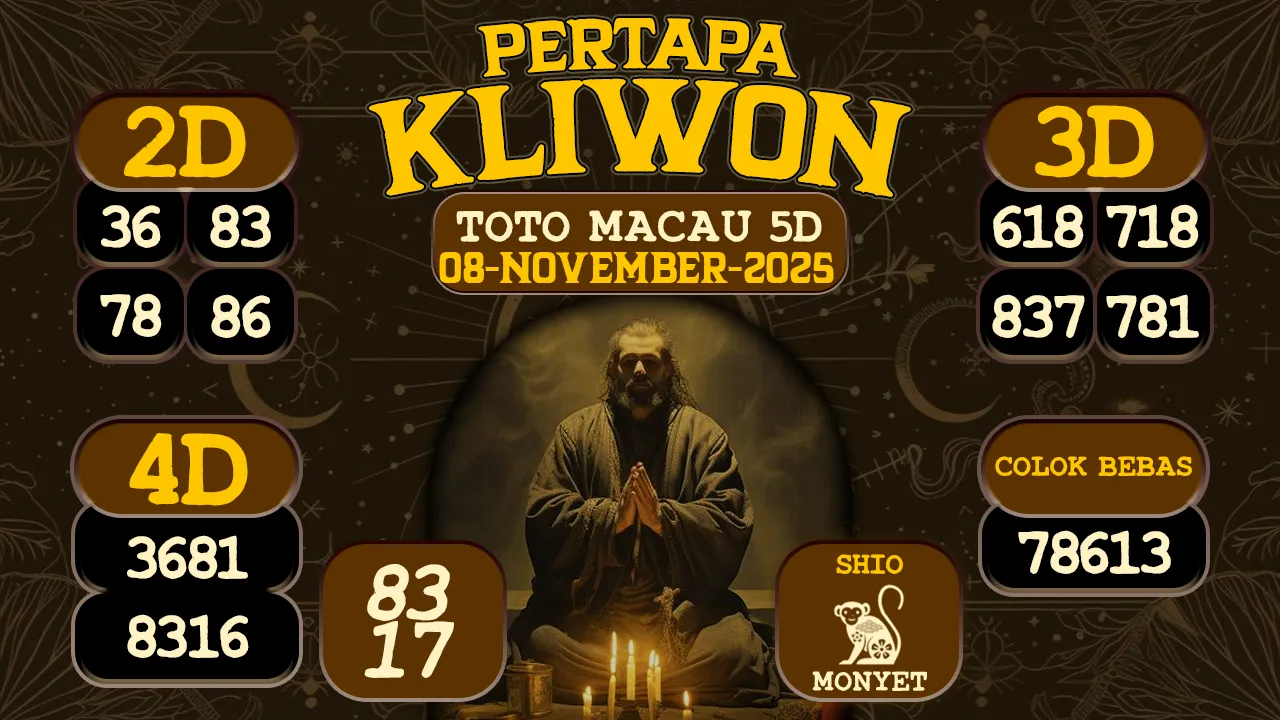 syair Pertapa Kliwon Toto Macau 5D 08 11 2025