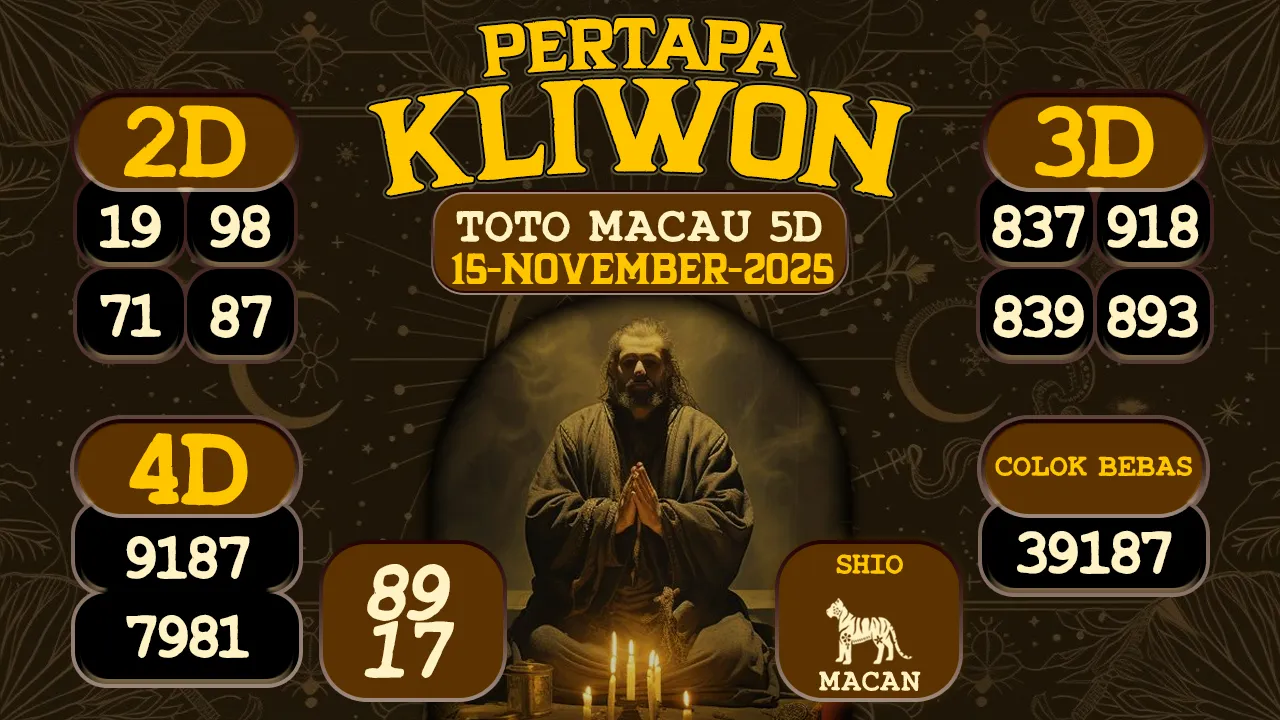 syair Pertapa Kliwon Toto Macau 5D 15 11 2025