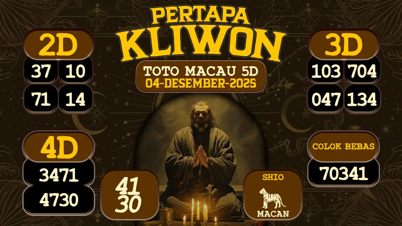 syair Pertapa Kliwon Toto Macau 5D 04 12 2025