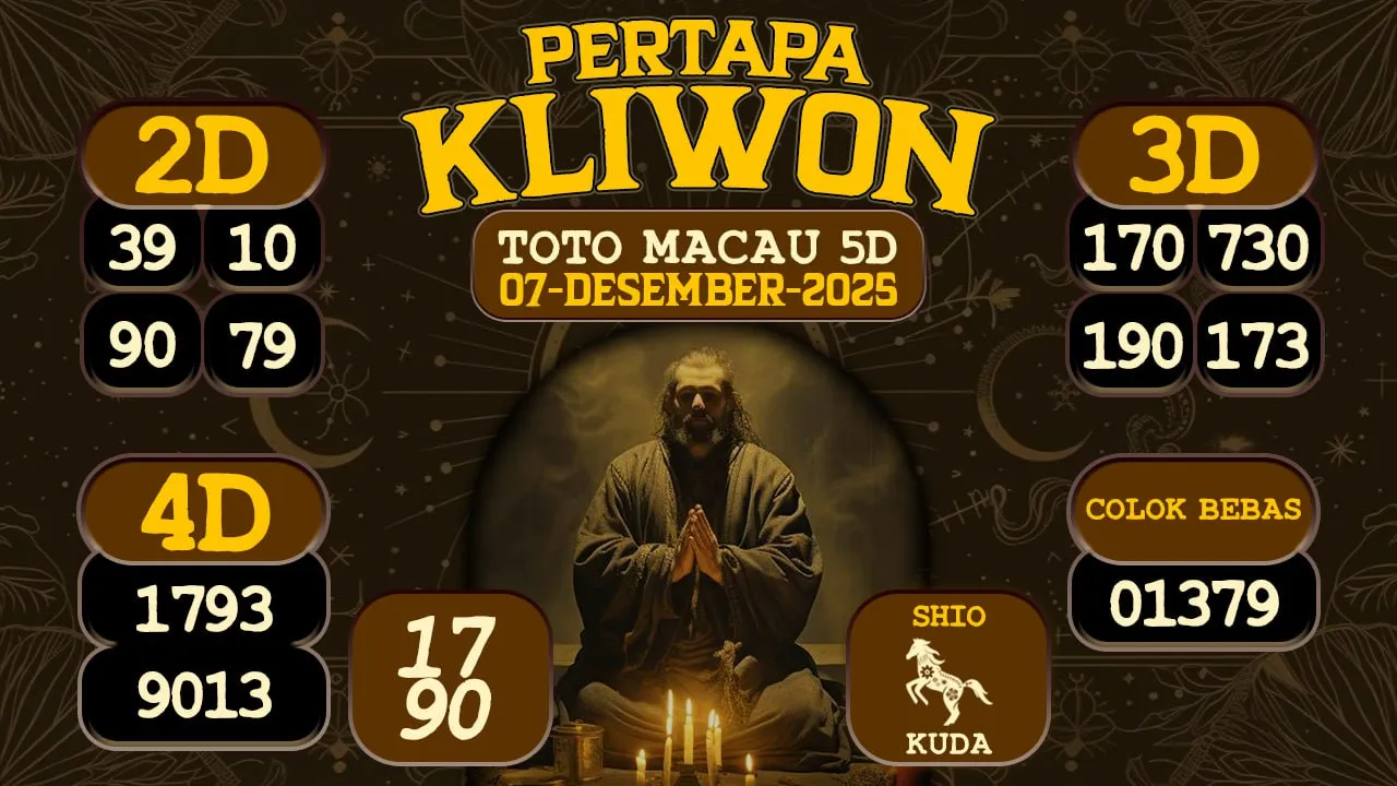 syair Pertapa Kliwon Toto Macau 5D 07 12 2025