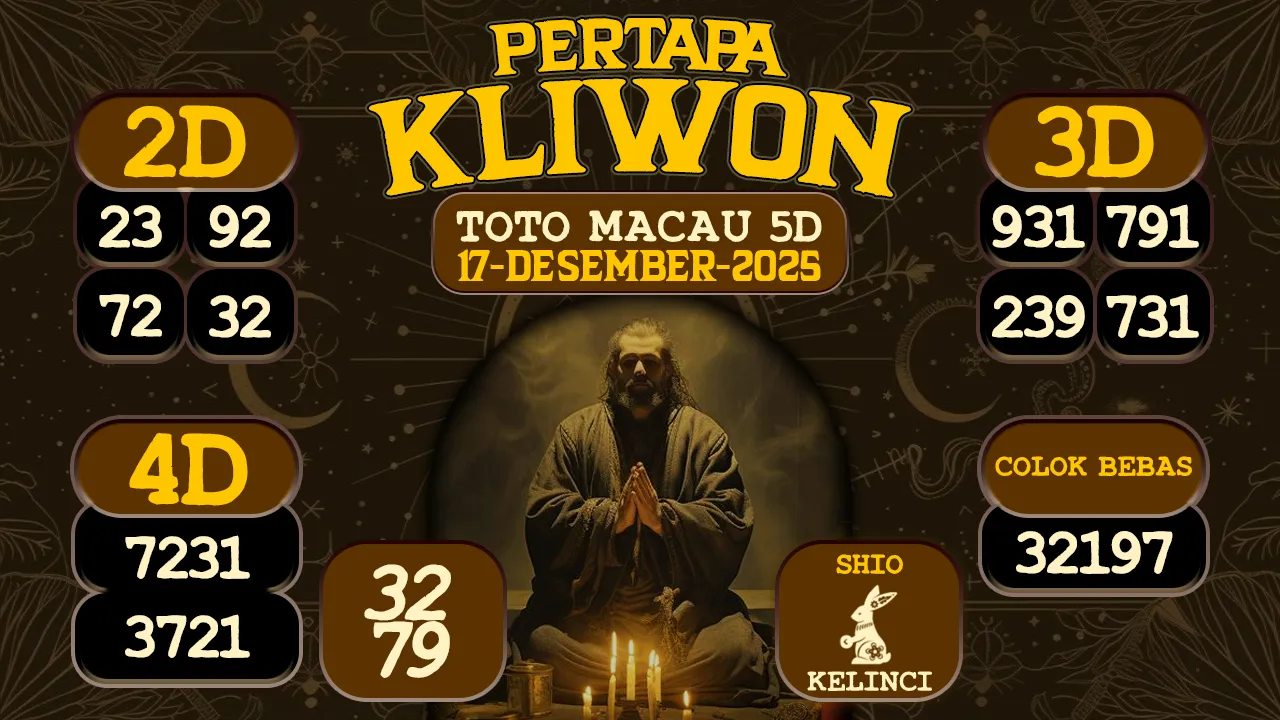 syair Pertapa Kliwon Toto Macau 5D 17 12 2025