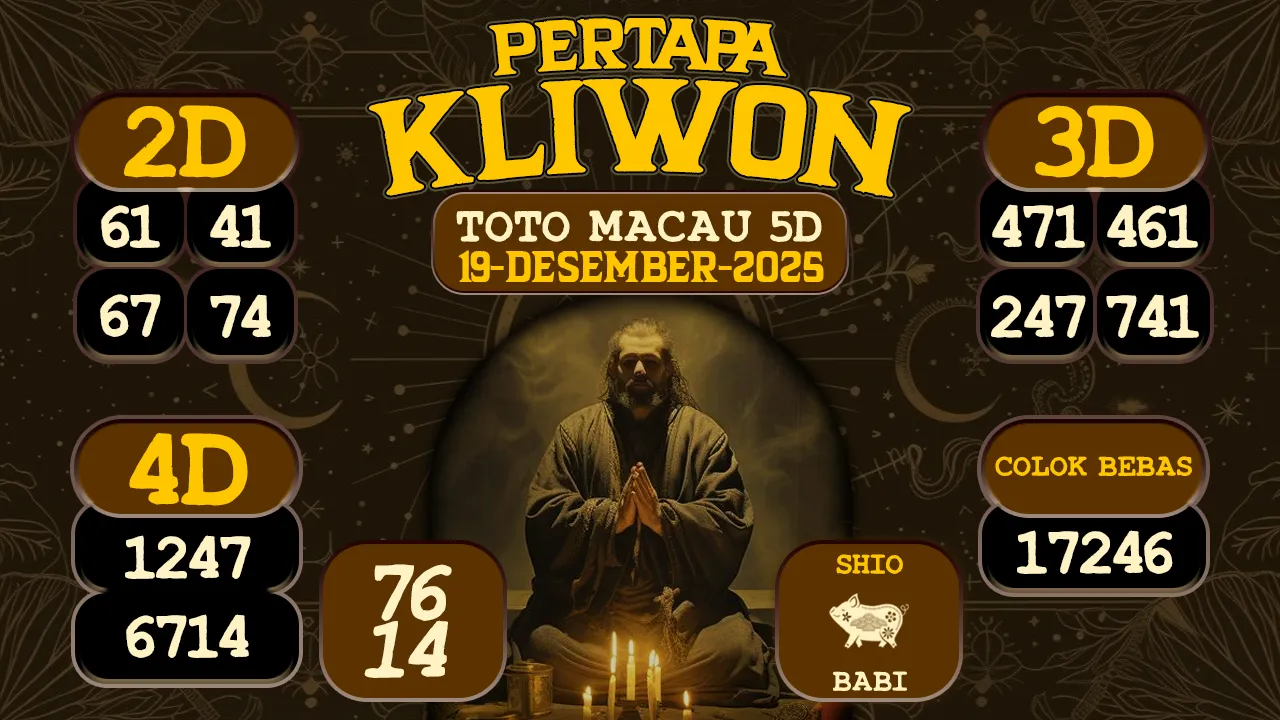 syair Pertapa Kliwon Toto Macau 5D 19 12 2025