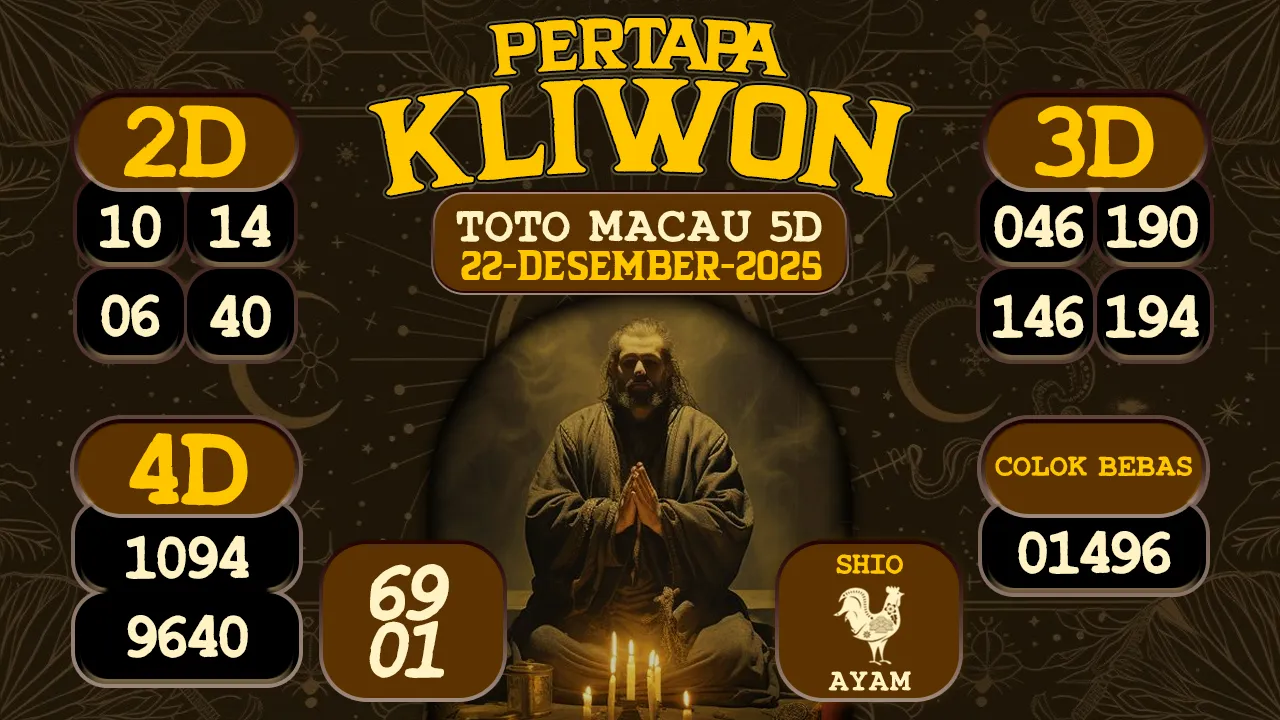 syair Pertapa Kliwon Toto Macau 5D 22 12 2025