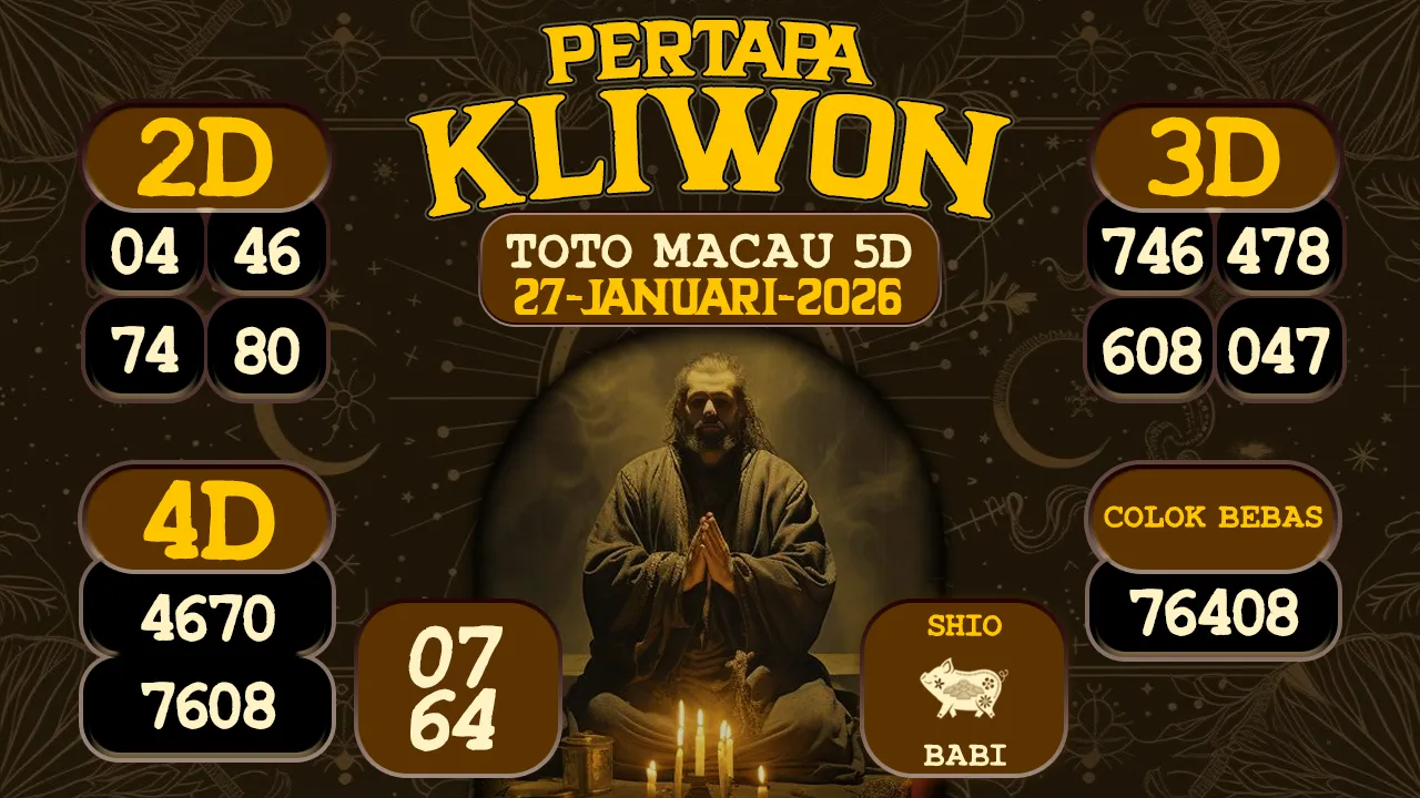 syair Pertapa Kliwon Toto Macau 5D 27 01 2026