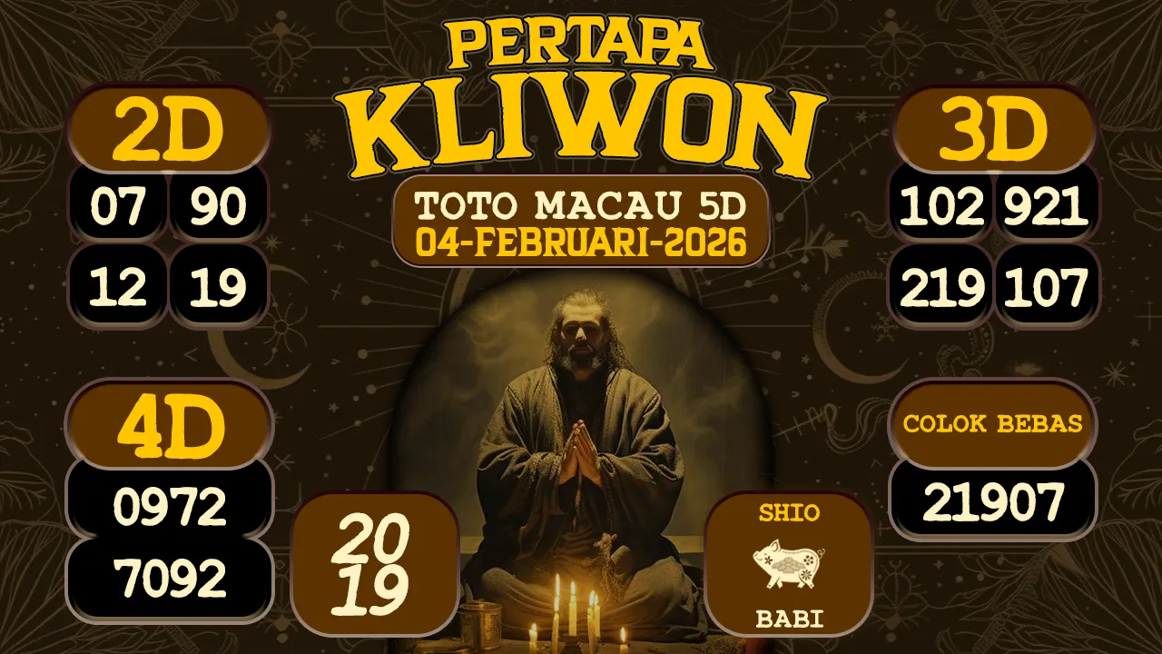 syair Pertapa Kliwon Toto Macau 5D 04 02 2026