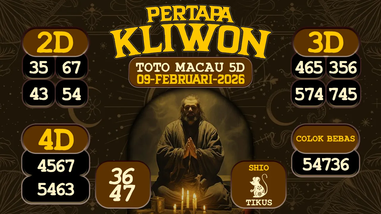 syair Pertapa Kliwon Toto Macau 5D 09 02 2026