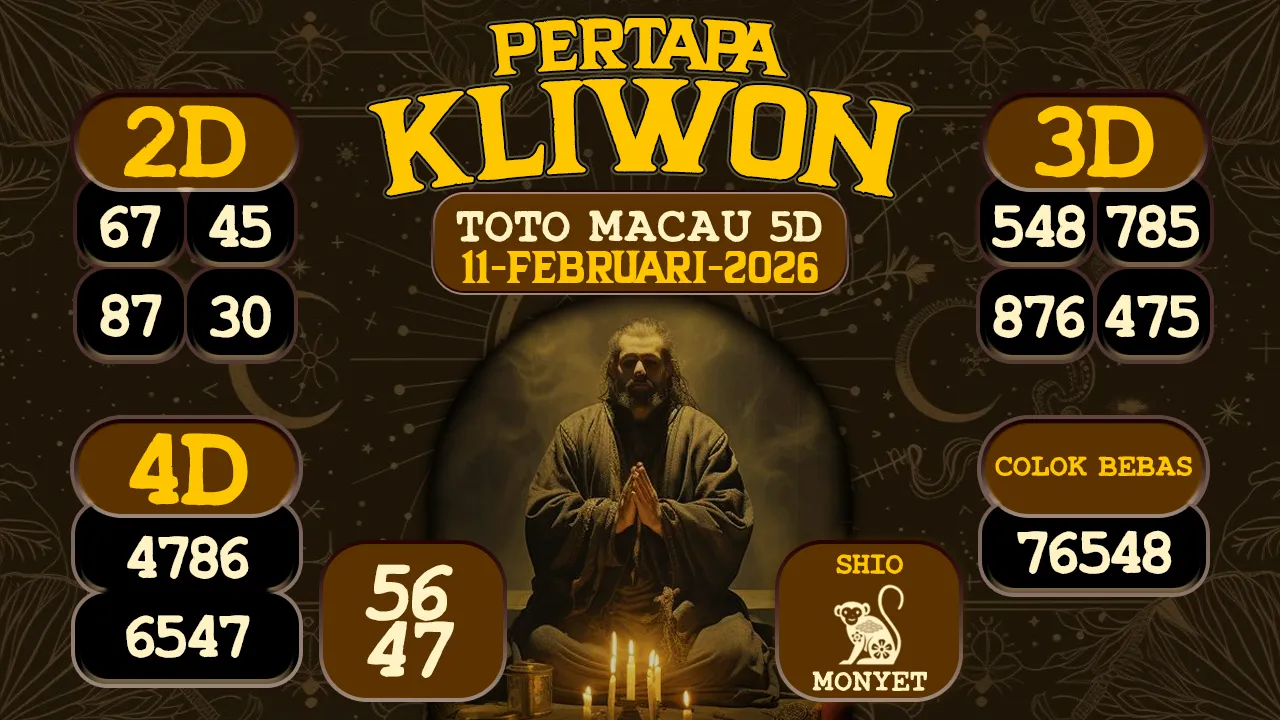 syair Pertapa Kliwon Toto Macau 5D 11 02 2026
