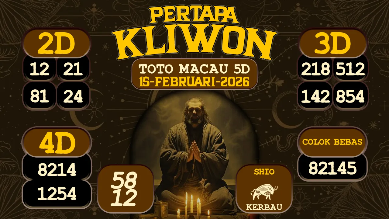 syair Pertapa Kliwon Toto Macau 5D 15 02 2026
