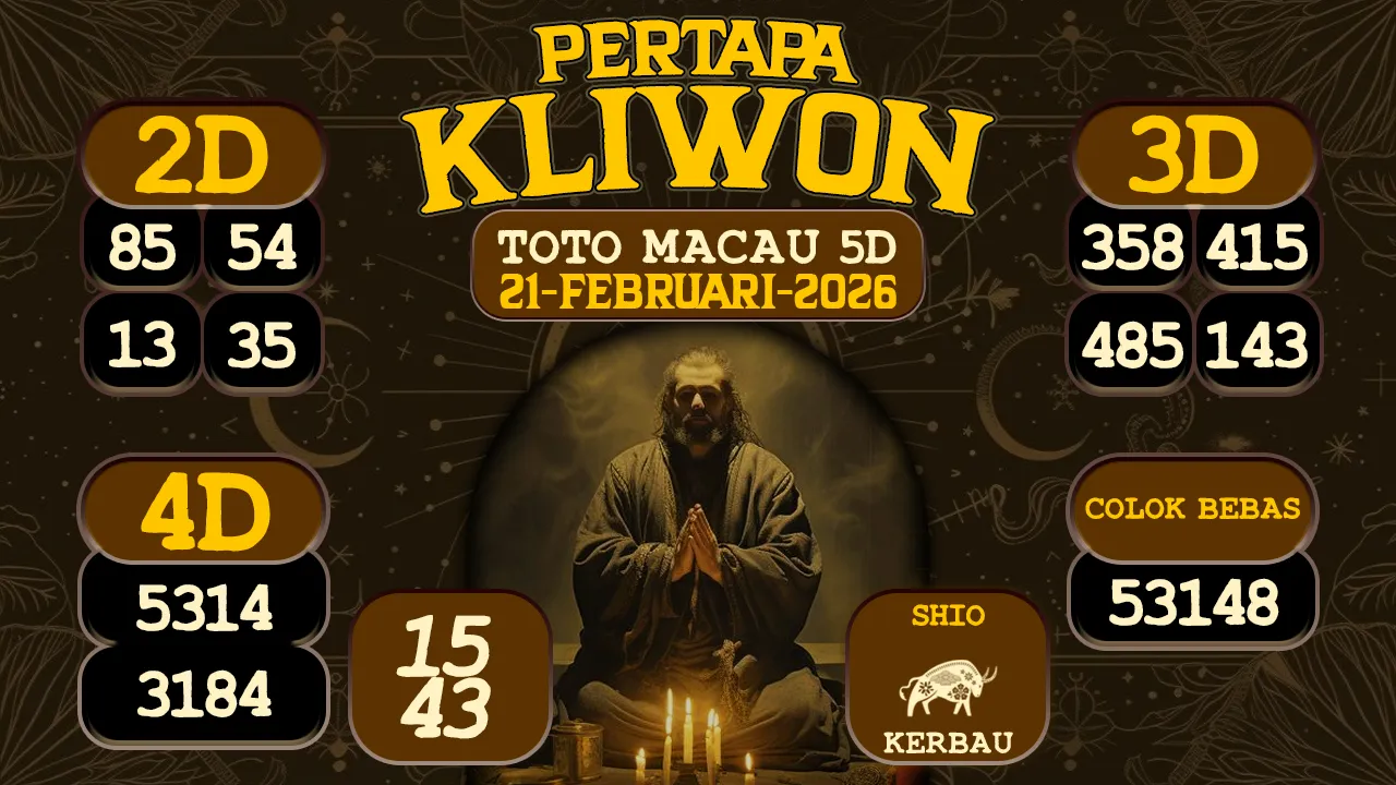 syair Pertapa Kliwon Toto Macau 5D 21 02 2026