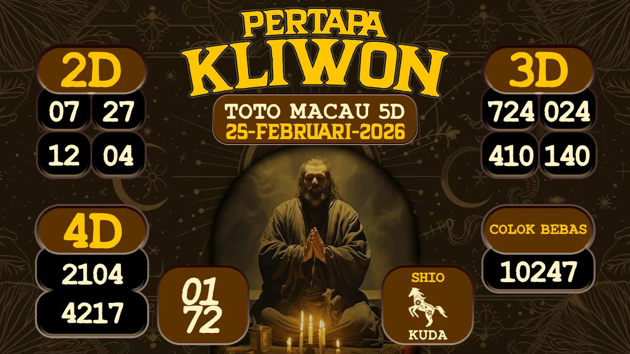 syair Pertapa Kliwon Toto Macau 5D 25 02 2026