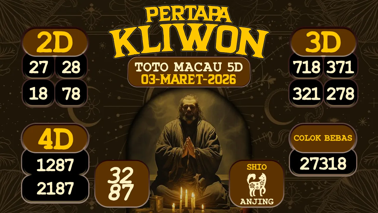 syair Pertapa Kliwon Toto Macau 5D 03 03 2026