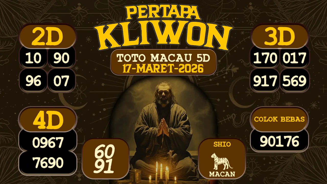 syair Pertapa Kliwon Toto Macau 5D 17 03 2026