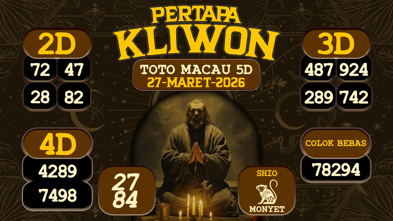 syair Pertapa Kliwon Toto Macau 5D 27 03 2026