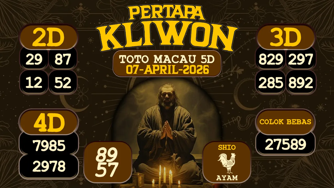 syair Pertapa Kliwon Toto Macau 5D 07 04 2026