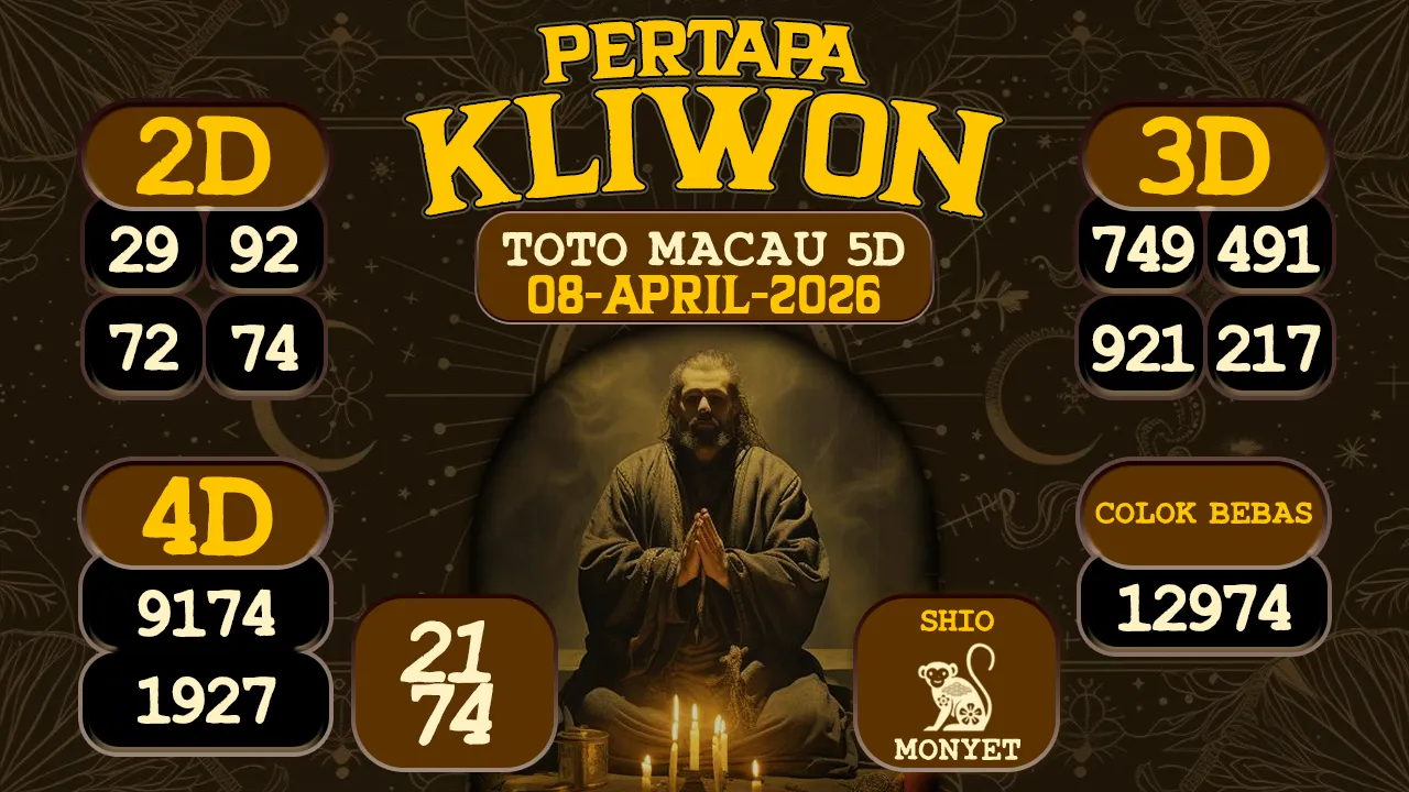 syair Pertapa Kliwon Toto Macau 5D 08 04 2026