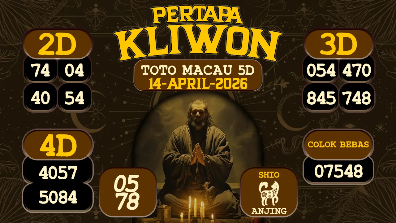 syair Pertapa Kliwon Toto Macau 5D 14 04 2026