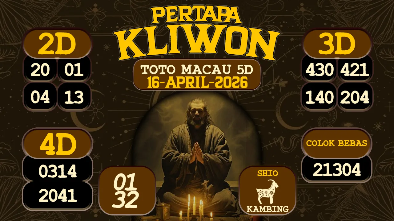 syair Pertapa Kliwon Toto Macau 5D 16 04 2026