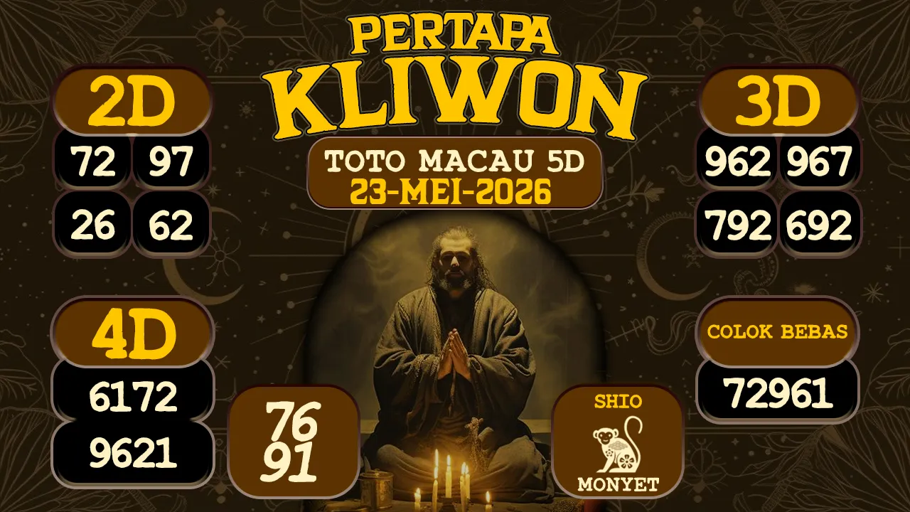 syair Pertapa Kliwon Toto Macau 5D 23 05 2026