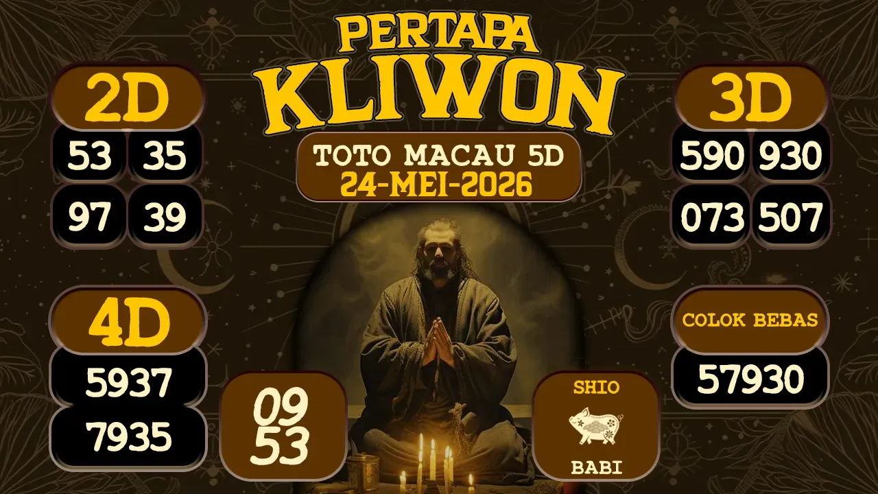 syair Pertapa Kliwon Toto Macau 5D 24 05 2026