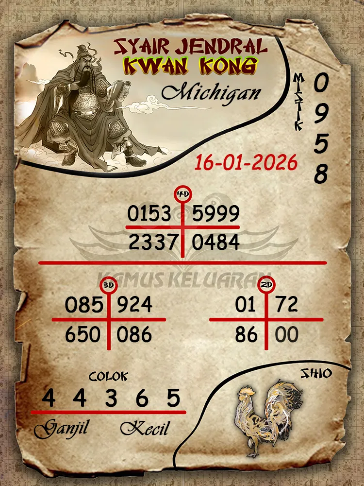 Syair Jendral Kwan Kong Michigan 16 01 2026