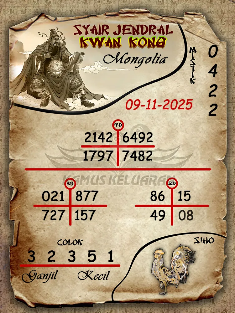 Syair Jendral Kwan Kong Mongolia 09 11 2025