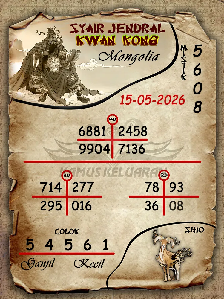 Syair Jendral Kwan Kong Mongolia 15 05 2026