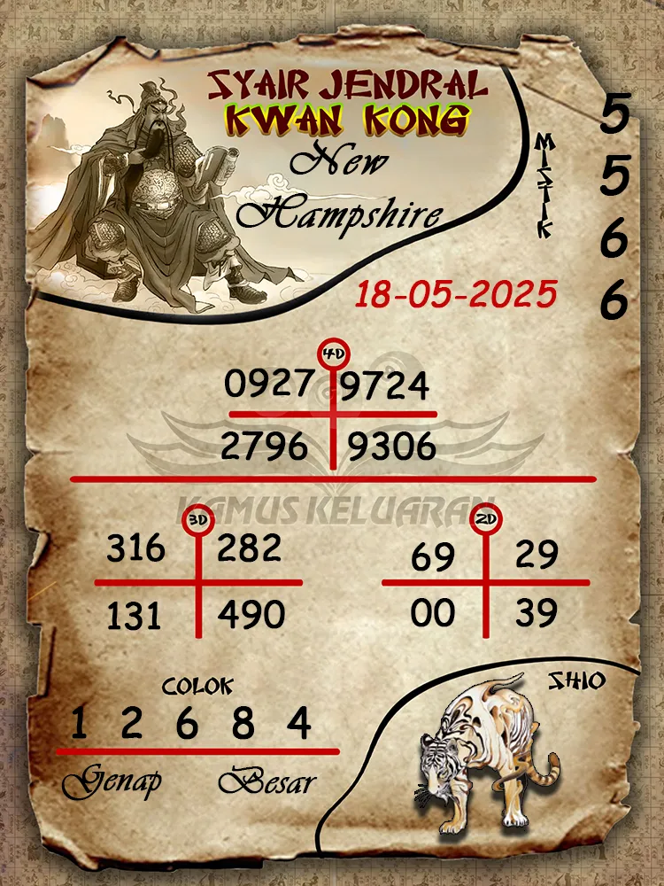 syair jendral kwan kong new hampshire 18 05 2025