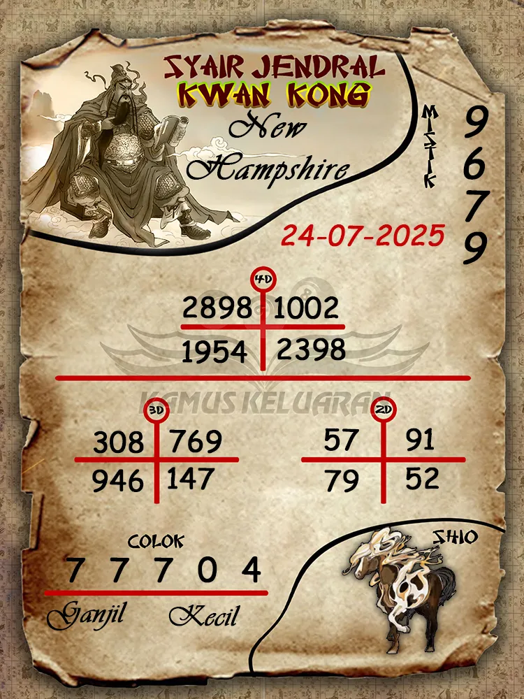 syair jendral kwan kong New Hampshire 24 07 2025