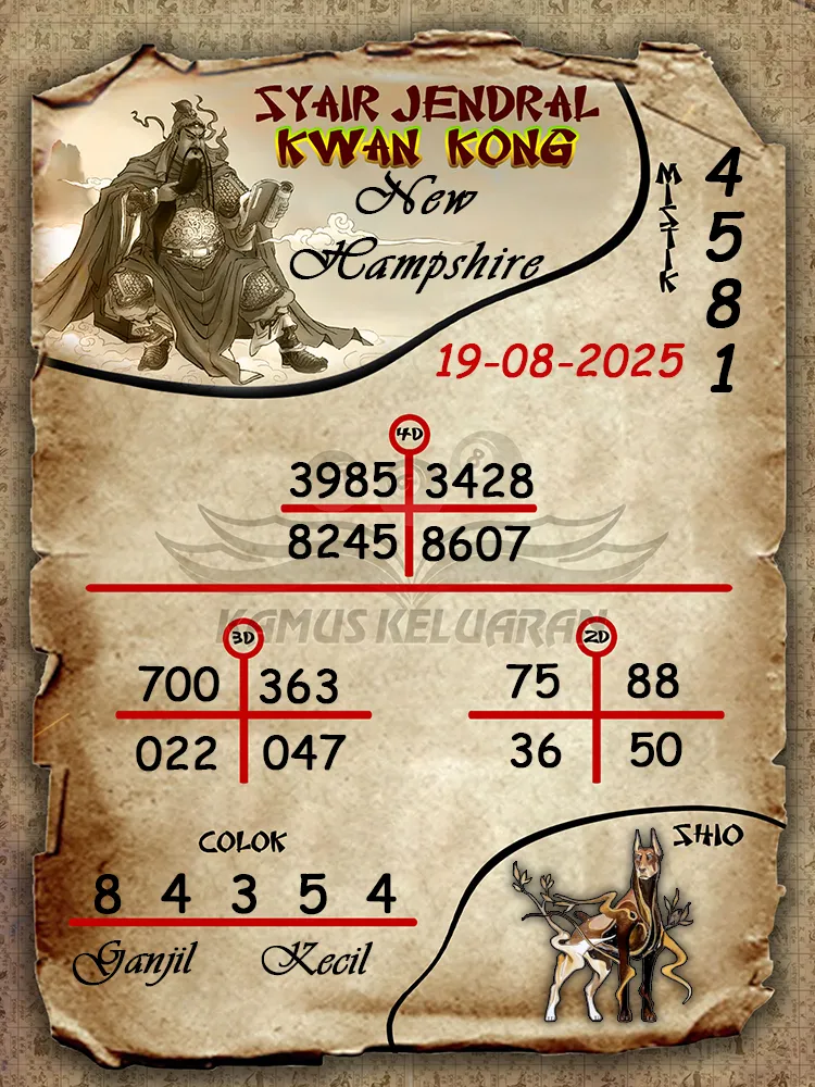 syair jendral kwan kong New Hampshire 19 08 2025