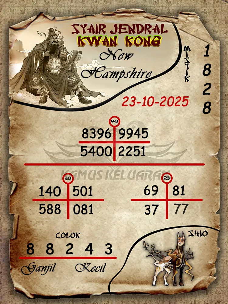 Syair Jendral Kwan Kong New Hampshire 23 10 2025
