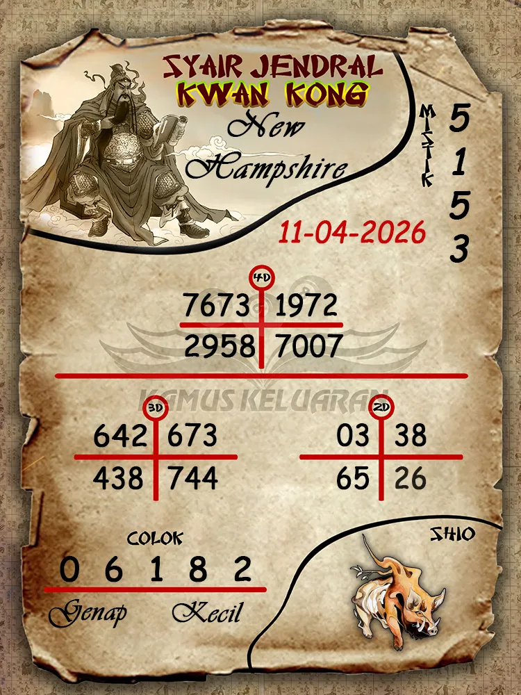 Syair Jendral Kwan Kong New Hampshire 11 04 2026
