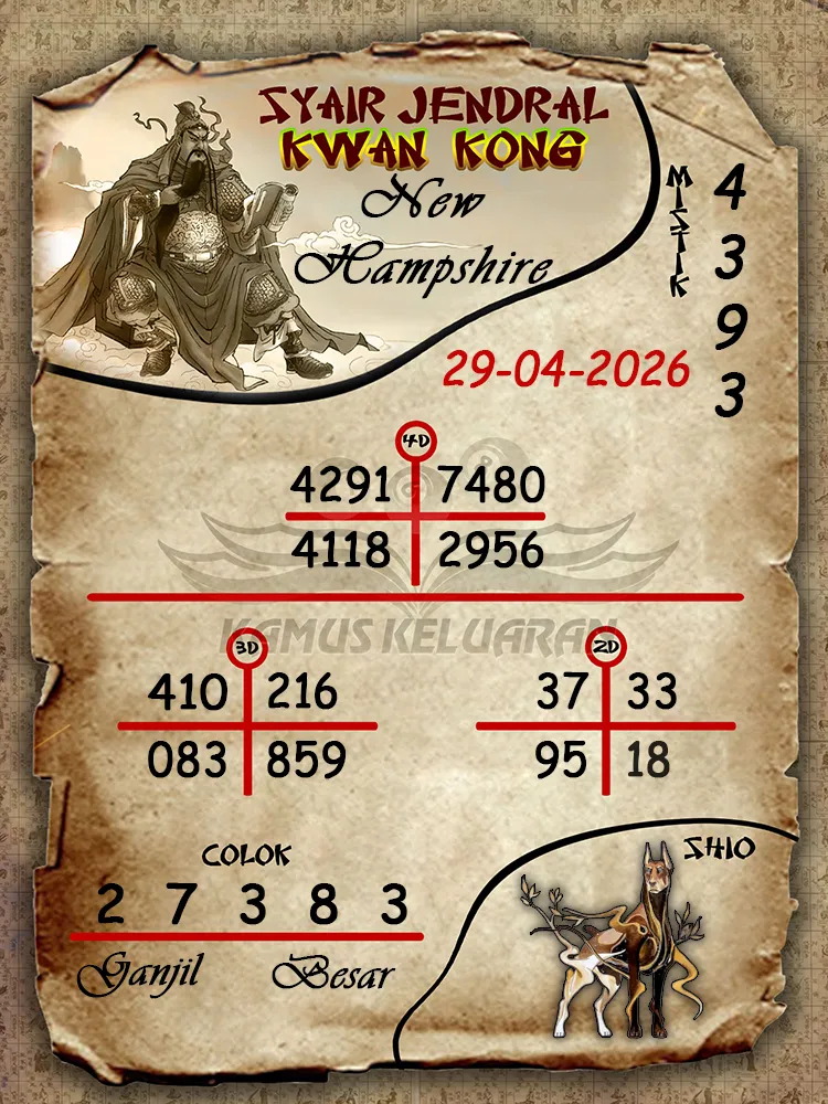 Syair Jendral Kwan Kong New Hampshire 29 04 2026