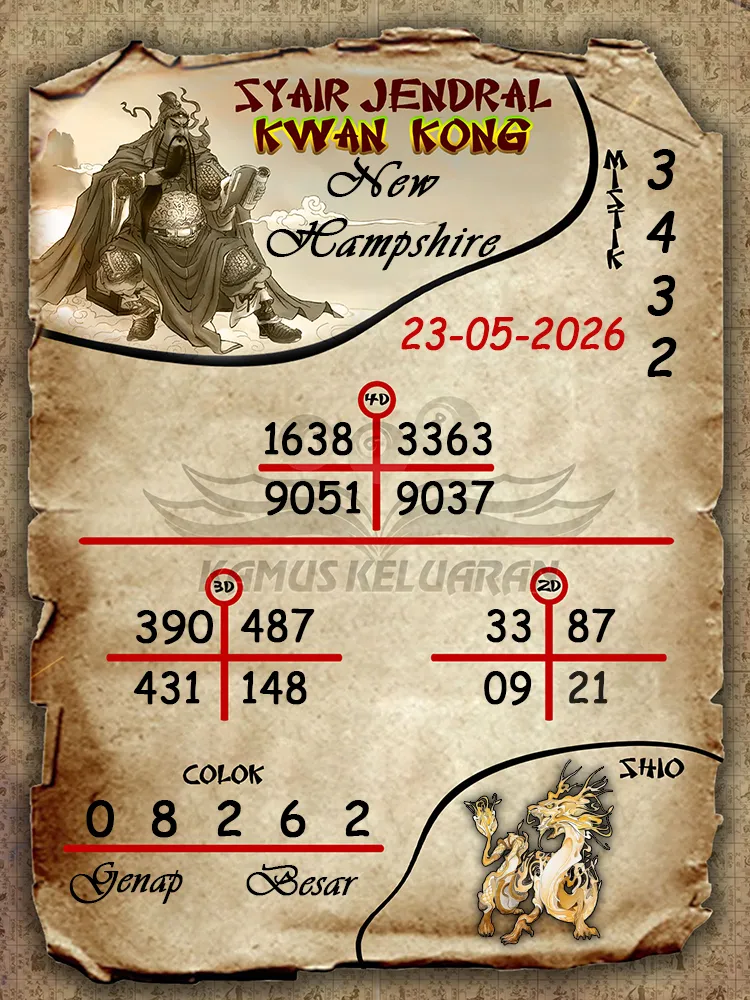 Syair Jendral Kwan Kong New Hampshire 23 05 2026