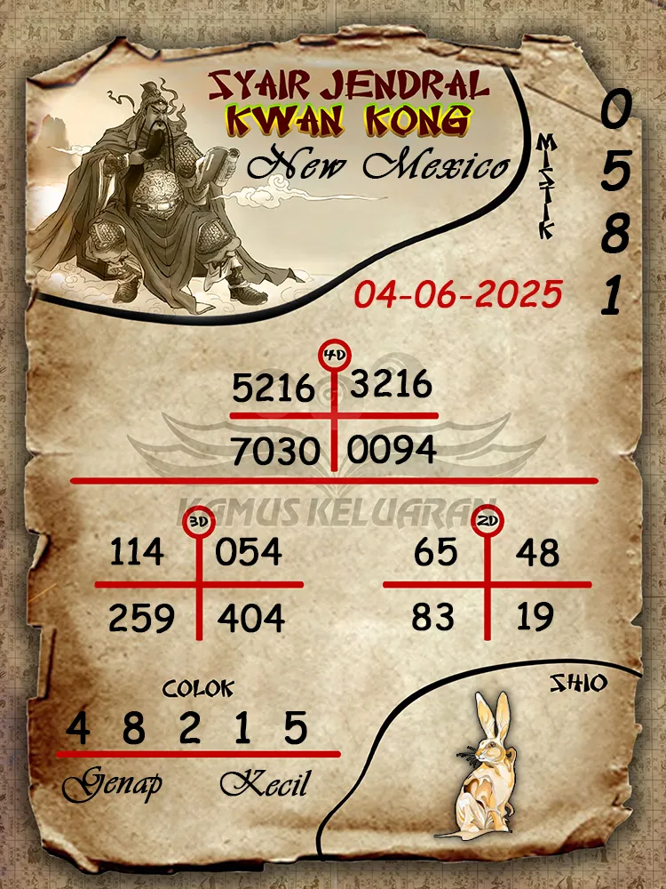 syair jendral kwan kong new mexico 04 06 2025
