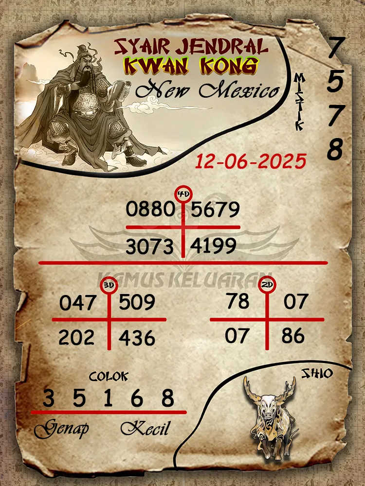 syair jendral kwan kong new mexico 12 06 2025