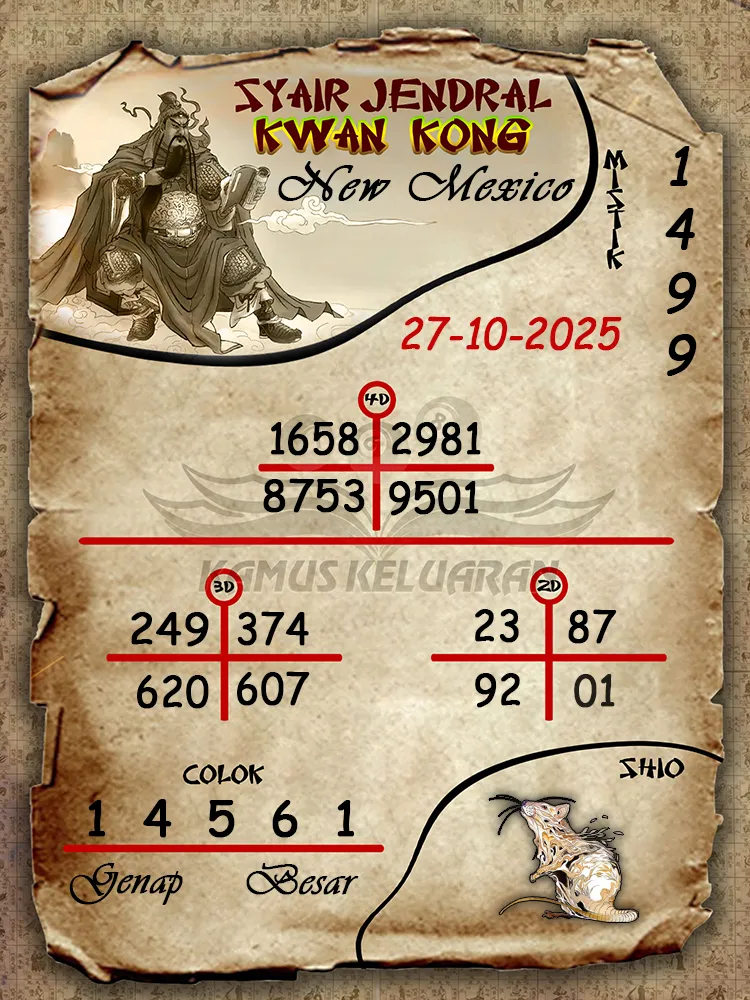 Syair Jendral Kwan Kong New Mexico 27 10 2025